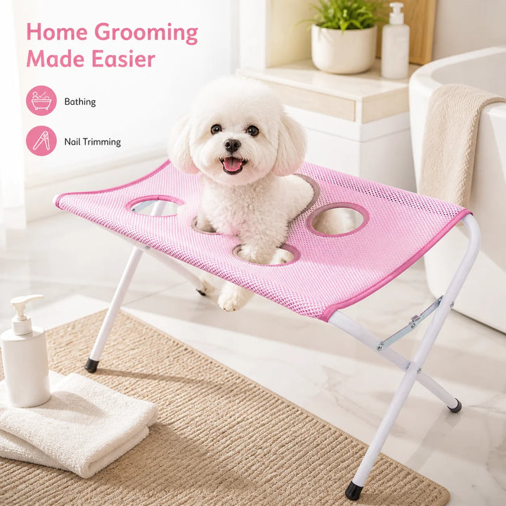 Paw Hammock Bath Stand 🐾🛁 - Stress-Free Pet Bathing