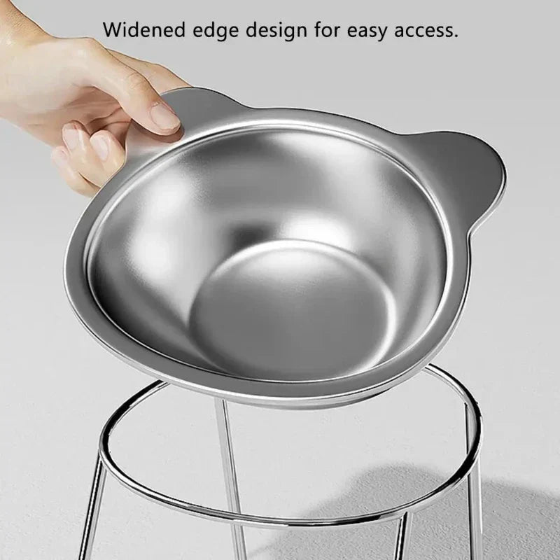 Elevated Cat Bowl 15° for Healthy Feeding