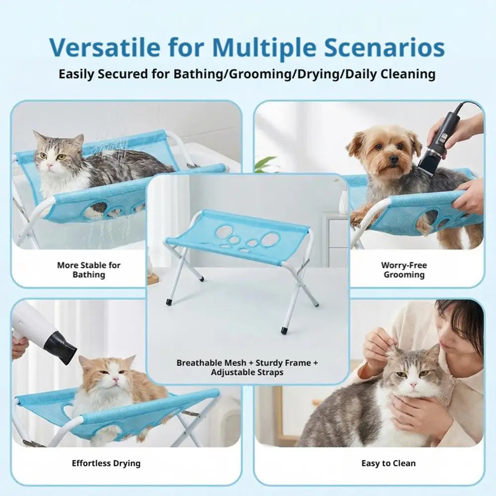 Paw Hammock Bath Stand 🐾🛁 - Stress-Free Pet Bathing