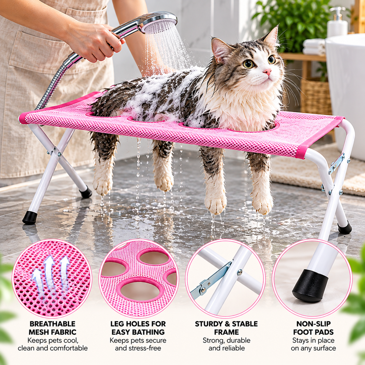 Paw Hammock Bath Stand