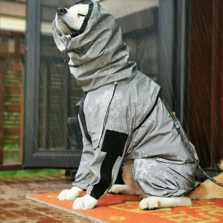 Reflective All-weather Waterproof Dog Rain Coat