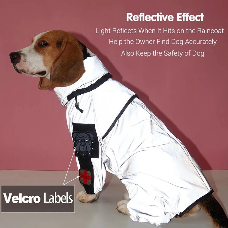 Reflective All-weather Waterproof Dog Rain Coat