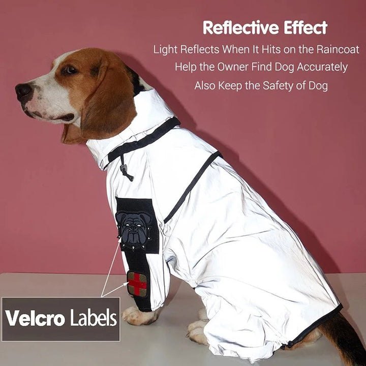 Reflective All-weather Waterproof Dog Rain Coat